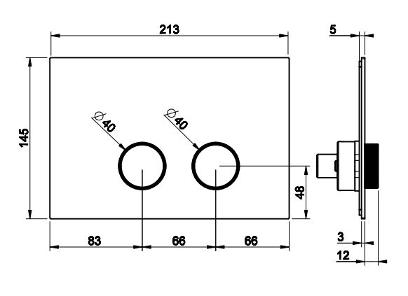 Клавиша смыва Gessi 54631 ФОТО