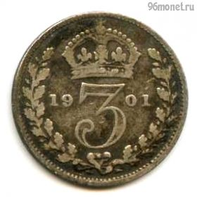Великобритания 3 пенса 1901