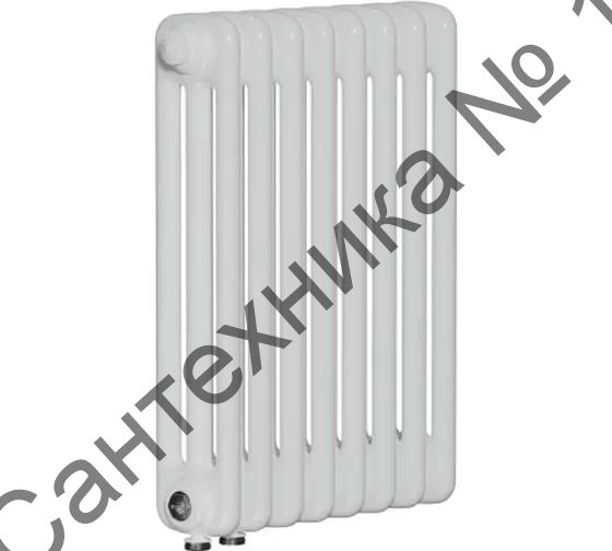 Радиатор стальной трубчатый RIFAR TUBOG 3057-08-DV1, нижнее подключение (белый RAL 9016)