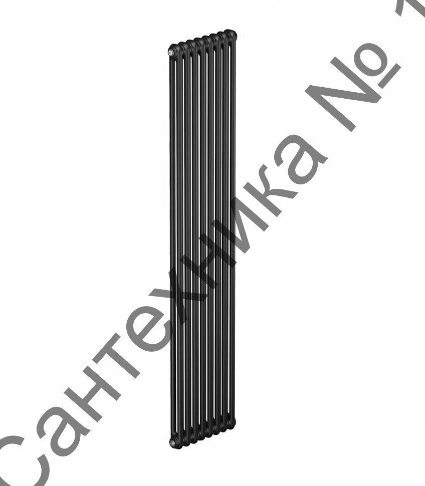 Радиатор стальной трубчатый RIFAR TUBOG 2180-08-AN, боковое подключение (антрацит)