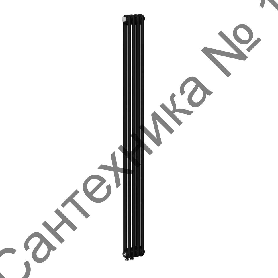 Радиатор стальной трубчатый RIFAR TUBOG 2180-04-DV1-AN, нижнее подключение (антрацит)
