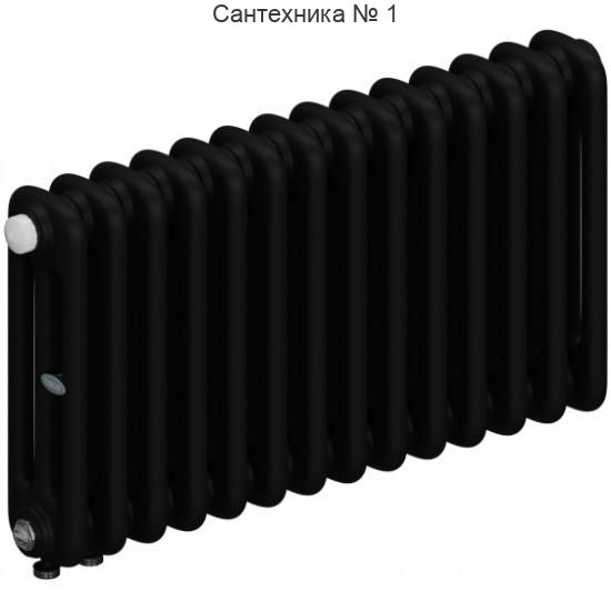 Радиатор стальной трубчатый RIFAR TUBOG 3037-10-DV1, нижнее подключение (антрацит)