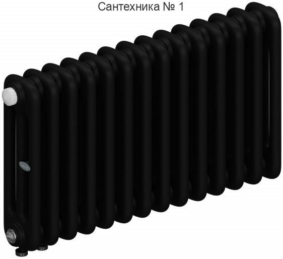 Радиатор стальной трубчатый RIFAR TUBOG 3037-16, боковое подключение (антрацит)