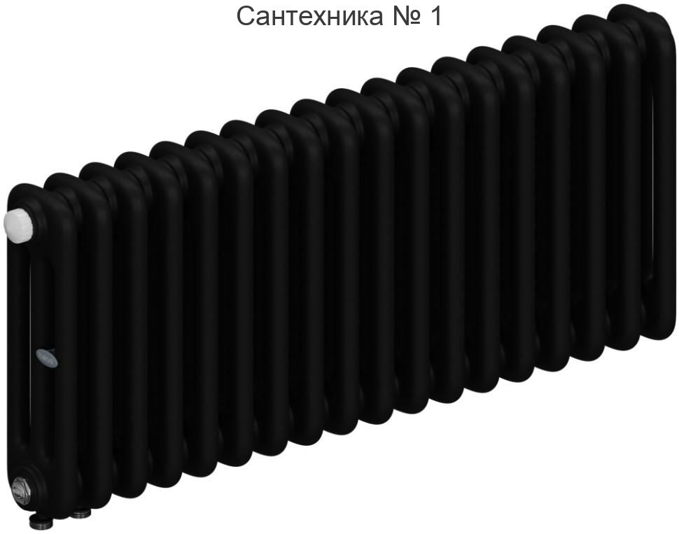 Радиатор стальной трубчатый RIFAR TUBOG 3037-18-DV1, нижнее подключение (антрацит)