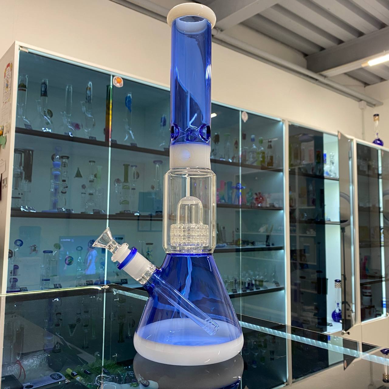 Стеклянный Бонг Big Matrix Perc Ice (дисконт)