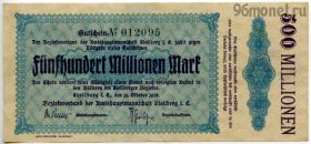 Германия. Нотгельд г. Штольберг 500.000.000 марок 1923