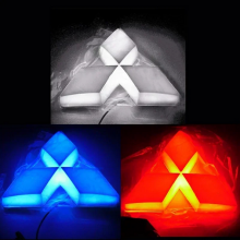 Эмблема Мицубиси 4D LED, с подсветкой