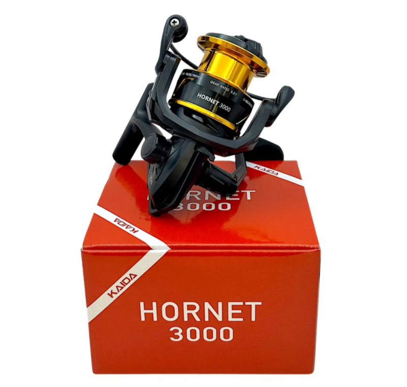 Катушка безынерционная Kaida Hornet 3000 5+1 подшипник, дополнительная шпуля