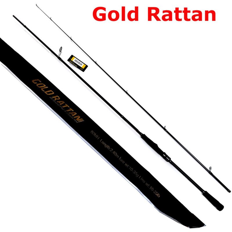 Спиннинг штекерный 260см  80XXH  Gold Rattan Twitch  20-90g FUJI RING