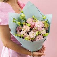 розовая эустома 9