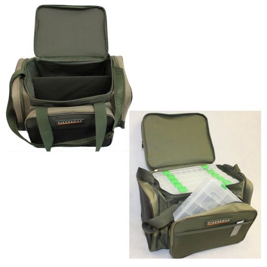 Сумка рыболовная с коробками Fisherman Ф371-к (30*22*24см)