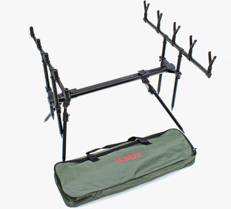 ROD-POD Kaida A09-4 на 8-х ногах, под 5 удочки, чехол-сумка