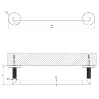 Держатель для полотенец Gessi Ingranaggio Accessories 63897 схема 2