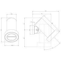 Душевая головка Gessi Outdoor L с хромотерапией FLESSA Водопад 57707 схема 2 Душевая головка Gessi Outdoor L с хромотерапией FLESSA Водопад 57707 схема 2