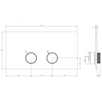 Кнопки смыва Gessi Ingranaggio Total Look 54637 схема 2 Кнопки смыва Gessi Ingranaggio Total Look 54637 схема 2