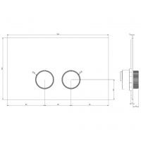 Кнопки смыва Gessi Ingranaggio Total Look 54645 схема 2 Кнопки смыва Gessi Ingranaggio Total Look 54645 схема 2