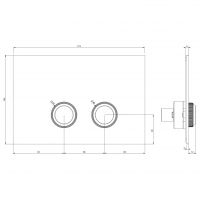 Кнопки смыва Gessi Venti20 Total Look 54659 схема 16 Кнопки смыва Gessi Venti20 Total Look 54659 схема 16
