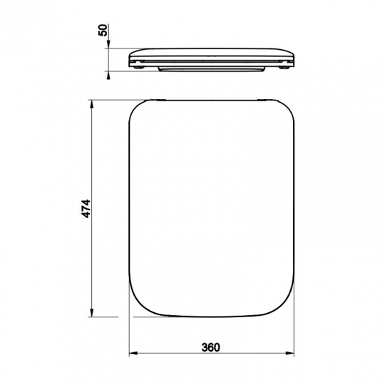 Сиденье для унитаза Gessi Origini Total Look 39168 схема 2