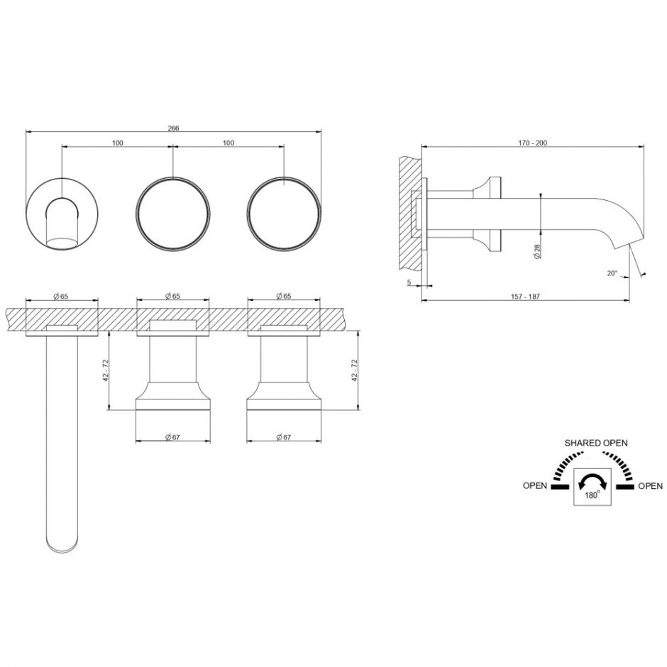 Смеситель для ванны Gessi Origini 66042 ФОТО