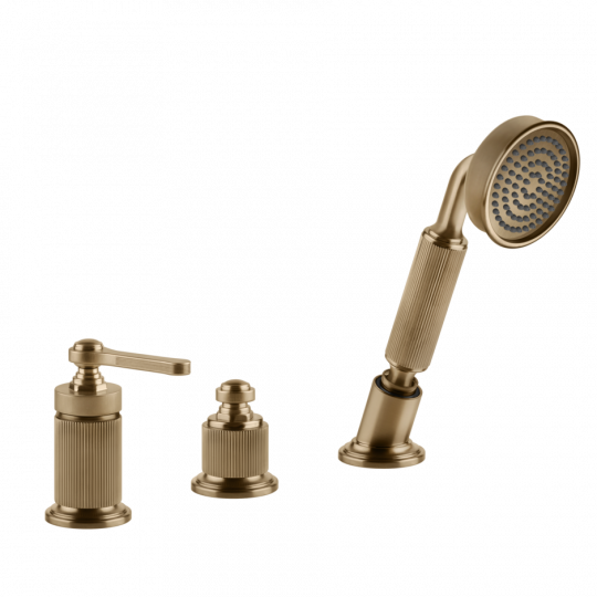 Смеситель для ванны на 3 отверстия Gessi Venti20 65043 схема 12