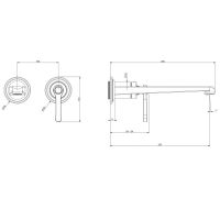 Смеситель для раковины Gessi Venti20 65088 схема 2 Смеситель для раковины Gessi Venti20 65088 схема 2