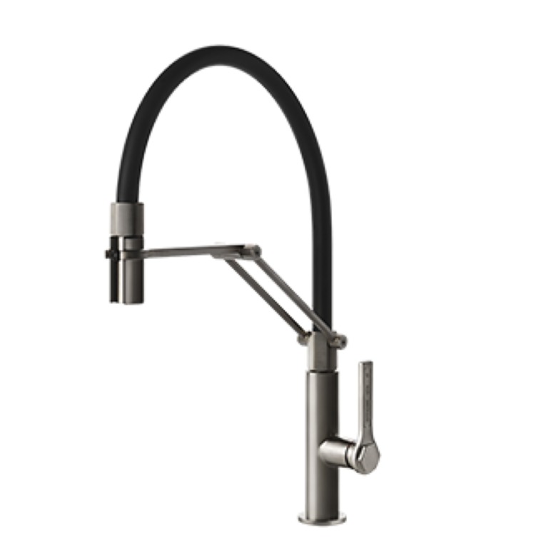 Кухонный смеситель Gessi Officine 60055 с выдвижным изливом