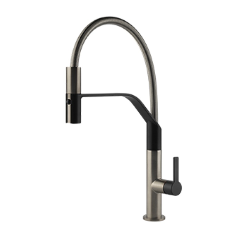 Кухонный смеситель Gessi Mesh 60005 с выдвижным изливом