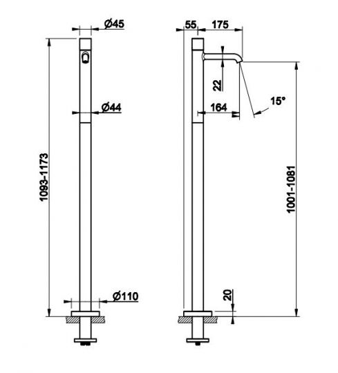 Смеситель для раковины Gessi Habito CESELLO 70495 схема 2 Смеситель для раковины Gessi Habito CESELLO 70495 схема 2