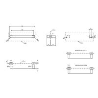 Полотенцедержатель Gessi Emporio accessories 30 см 38911 схема 2