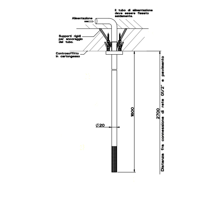 Излив потолочный Gessi Cesello 54499 ФОТО