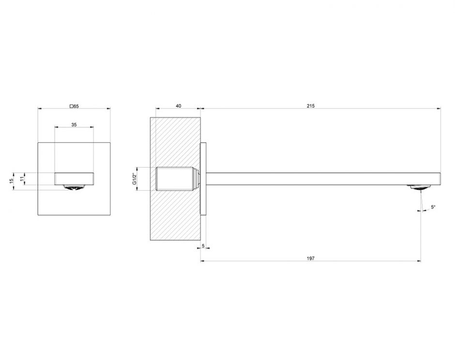 Излив для раковины Gessi Inverso 73102 ФОТО