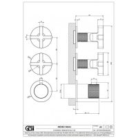 Смеситель для душа Gessi Inciso Shower 58434 схема 17