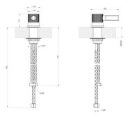 Смеситель для раковины Gessi Inciso 58200 схема 4 Смеситель для раковины Gessi Inciso 58200 схема 4