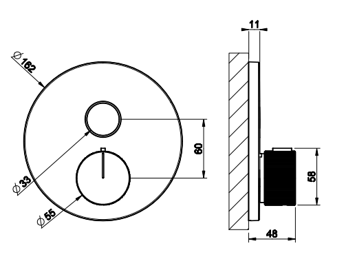 Смеситель для душа Gessi Hi-Fi Comfort 38711 схема 3