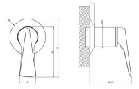 Смеситель для раковины Gessi Ventaglio 72109 схема 13 Смеситель для раковины Gessi Ventaglio 72109 схема 13