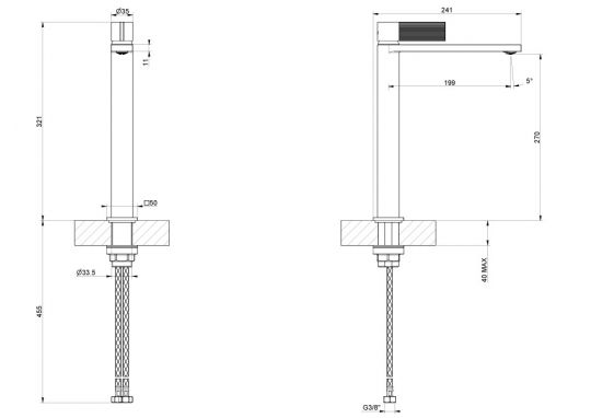 Смеситель для раковины Gessi Inverso Rigato 73504 схема 12 Смеситель для раковины Gessi Inverso Rigato 73504 схема 12