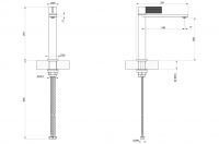 Смеситель для раковины Gessi Inverso Rigato 73506 схема 12 Смеситель для раковины Gessi Inverso Rigato 73506 схема 12