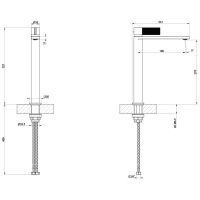 Смеситель для раковины Gessi Inverso Diamantato 73604 схема 12