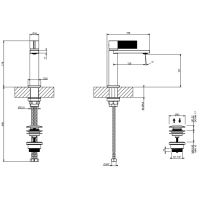 Смеситель для раковины Gessi Inverso Diamantato 73651 схема 12 Смеситель для раковины Gessi Inverso Diamantato 73651 схема 12