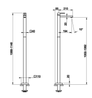 Смеситель для раковины Gessi Rettangolo 20092 схема 13