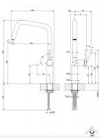 Смеситель для кухни Gessi Stelo 60305 схема 7 Смеситель для кухни Gessi Stelo 60305 схема 7