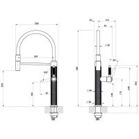 Смеситель для кухни Gessi Venti20 60634 схема 7 Смеситель для кухни Gessi Venti20 60634 схема 7