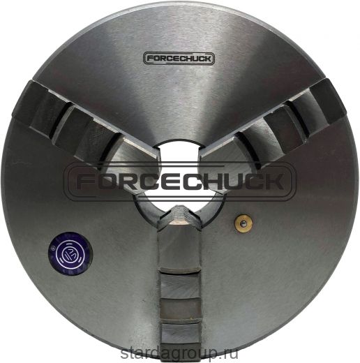 Трехкулачковый самоцентрирующийся токарный патрон FORCECHUCK 7100-0003 с прямыми и обратными кулачками