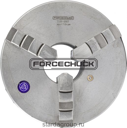 Трехкулачковый токарный патрон 7100-0007 FORCECHUCK с прямыми и обратными кулачками