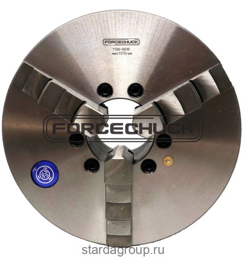 Трехкулачковый токарный патрон 7100-0035 FORCECHUCK с прямыми и обратными кулачками