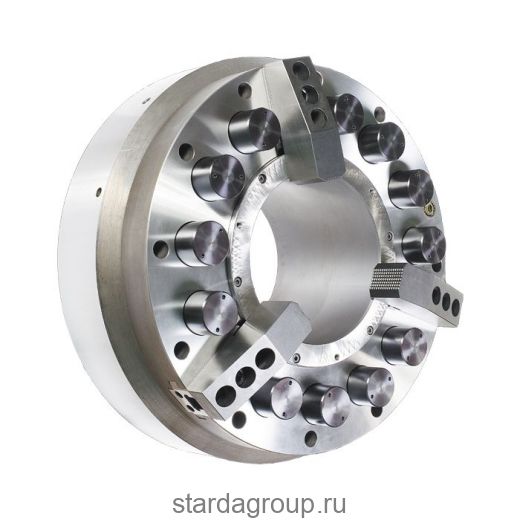 Механизированный токарный патрон с интегрированным пневматическим цилиндром 2500-630-275-SPR