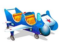 Игровой макет «Самолет» ИМ026