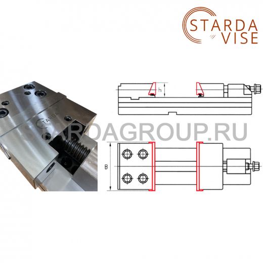 Губки гладкие для тисков GT300 STARDA VISE