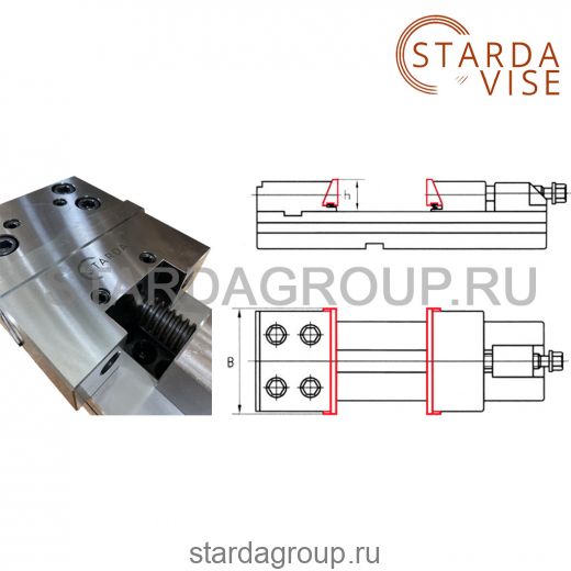 Губки гладкие для тисков GT300 STARDA VISE