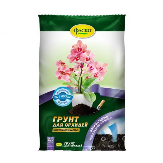 Грунт ЦВЕТОЧНОЕ СЧАСТЬЕ Для орхидей 2,5л